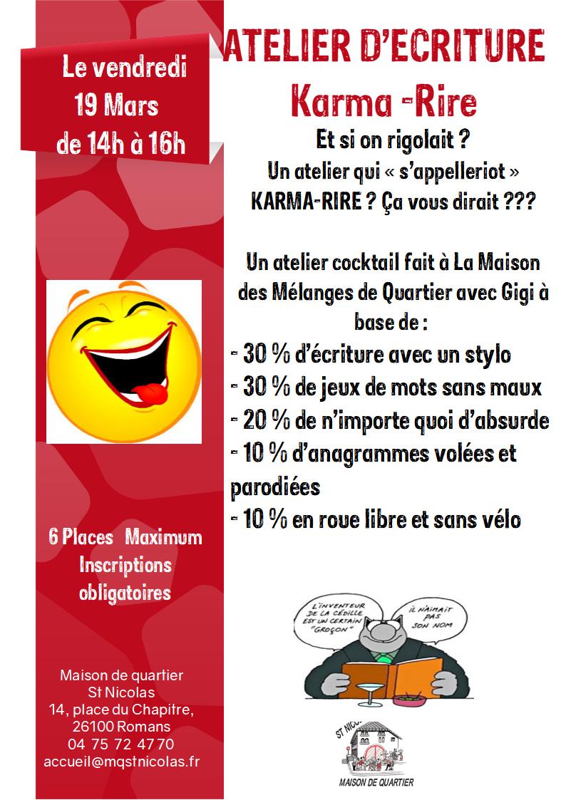 2021 03 19 affiche atelier du rire Gigi