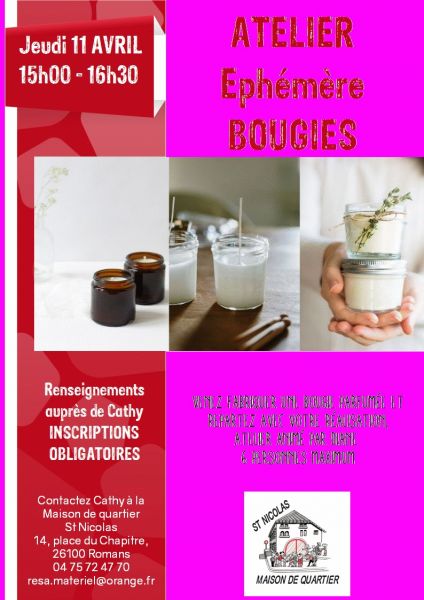 affiche BOUGIES site